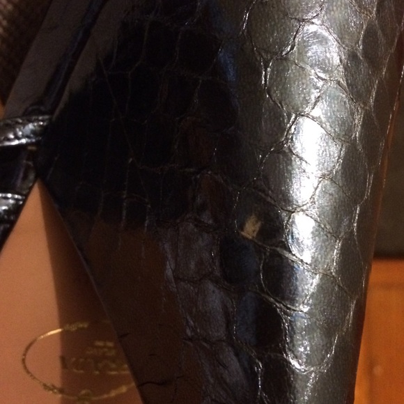 Prada Metallic Blue Wedges - Picture 5 of 8